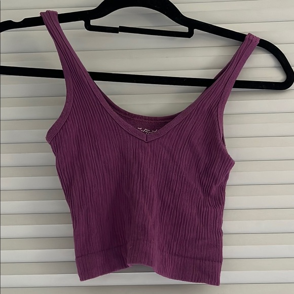 Urban Outfitters Purple Ribbed Women's Top - Picture 1 of 1